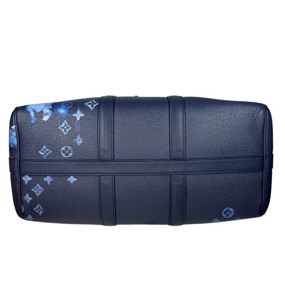 Louis Vuitton Watercolor Keepall 40 Bag Monogram Ink Blue travel bag Authentic - Picture 6 of 16